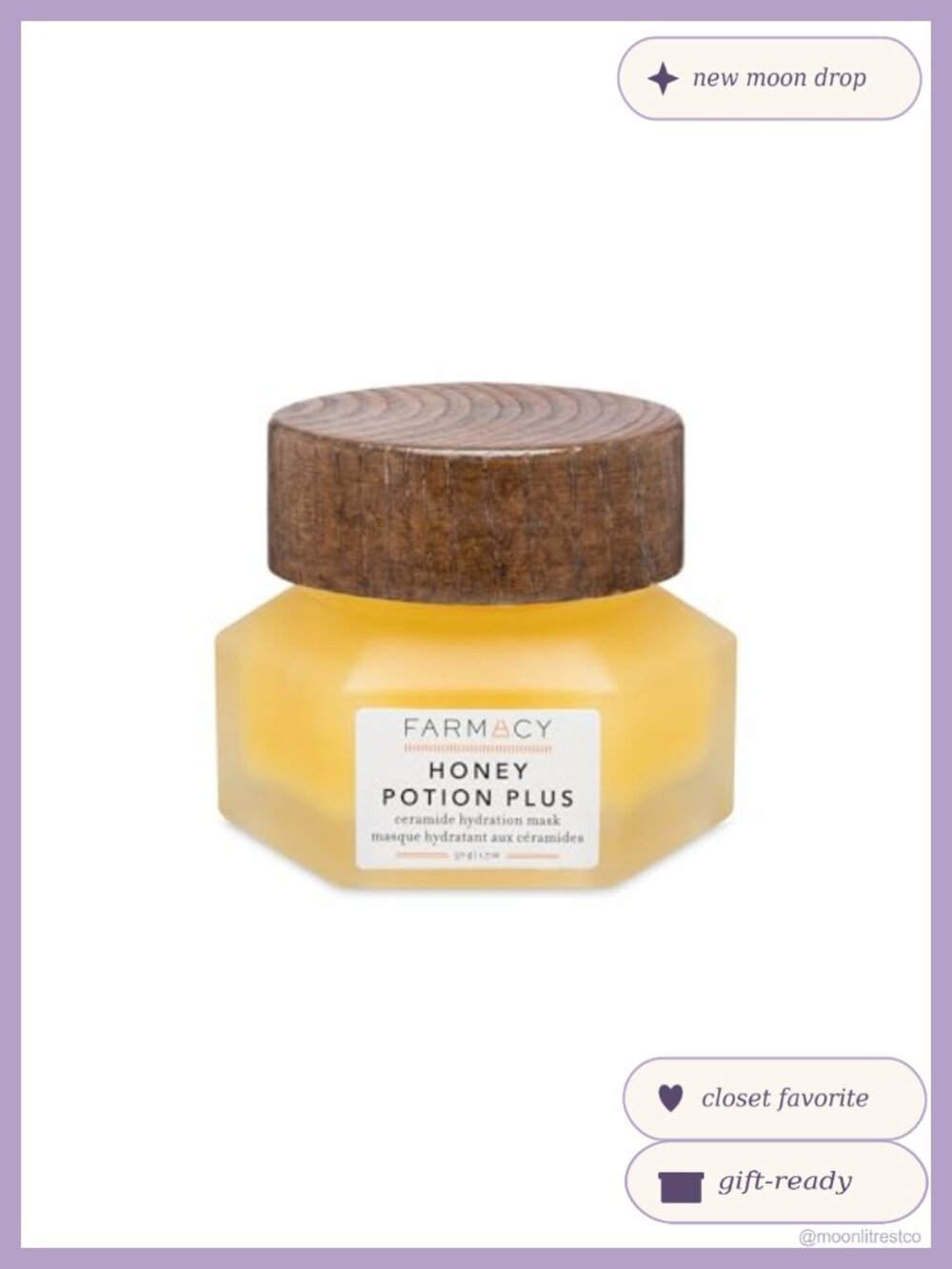 Hydrating Honey Face Mask with Niacinamide Ceramides Pro-Vitamin B5 50g